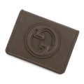 Gucci Bifold Wallet Interlocking Blanc Di Leather