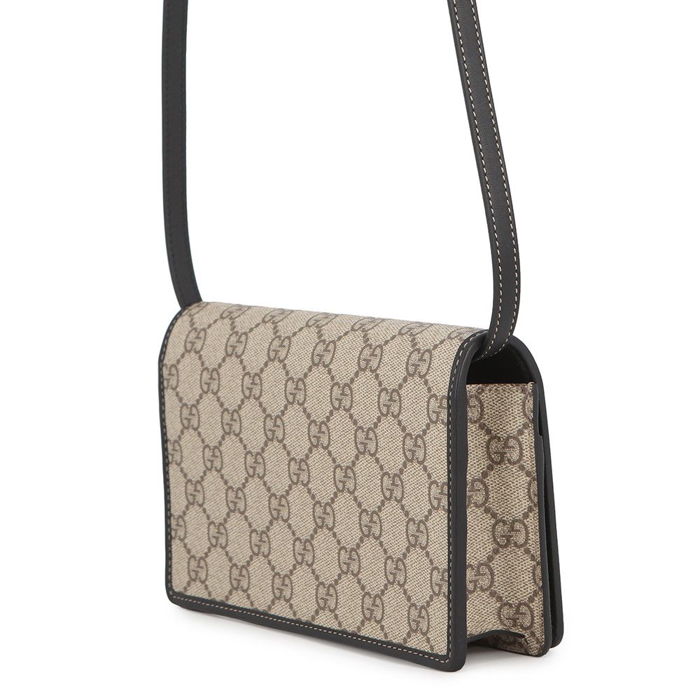 Gucci Shoulder Wallet GG Emblem Leather — view 2