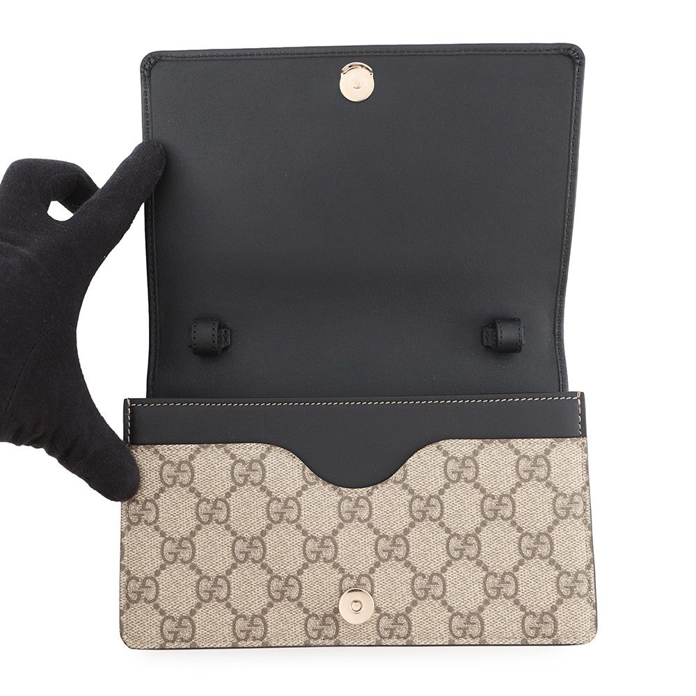Gucci Shoulder Wallet GG Emblem Leather — view 5