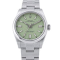 Rolex Oyster Perpetual 41 Roulette Watch Pistachio Dial