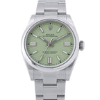 Rolex Oyster Perpetual 41 Roulette Watch Pistachio Dial