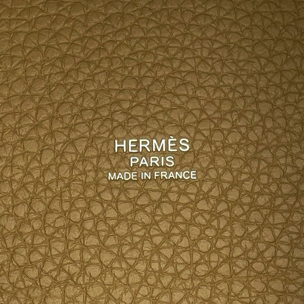 Hermes Handbag Picotin Lock PM Dune Silver Taurillon Clemence Tote — view 6
