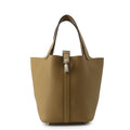 Hermes Handbag Picotin Lock PM Dune Silver Taurillon Clemence Tote