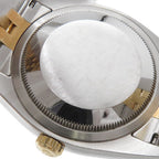 Rolex Datejust No SS 18k Yellow Gold Diamond Watch Silver Computer Dial — view 8