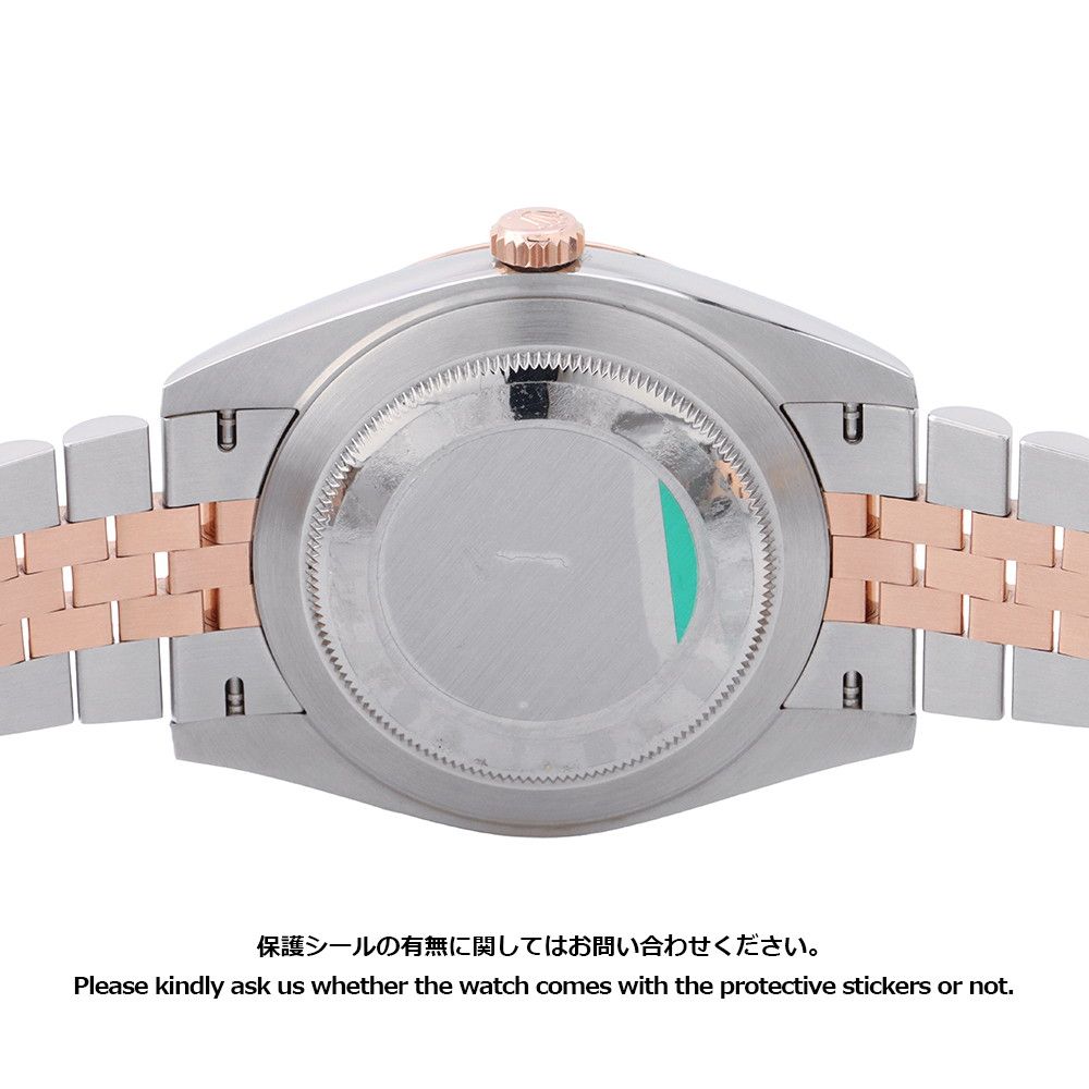 Rolex Datejust 41 SS 18k Pink Gold Rose Diamond White Shell Dial — view 3