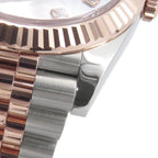 Rolex Datejust 41 SS 18k Pink Gold Rose Diamond White Shell Dial — view 6