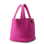 Hermes Handbag Picotin Lock MM Magnolia Silver Taurillon Clemence — view 2
