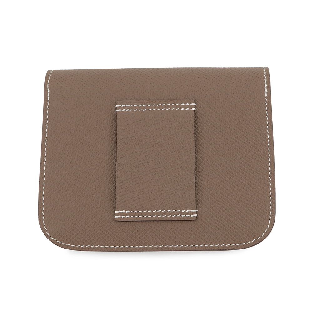 Hermes Wallet Constance Slim Etoupe Silver Epsom — view 3
