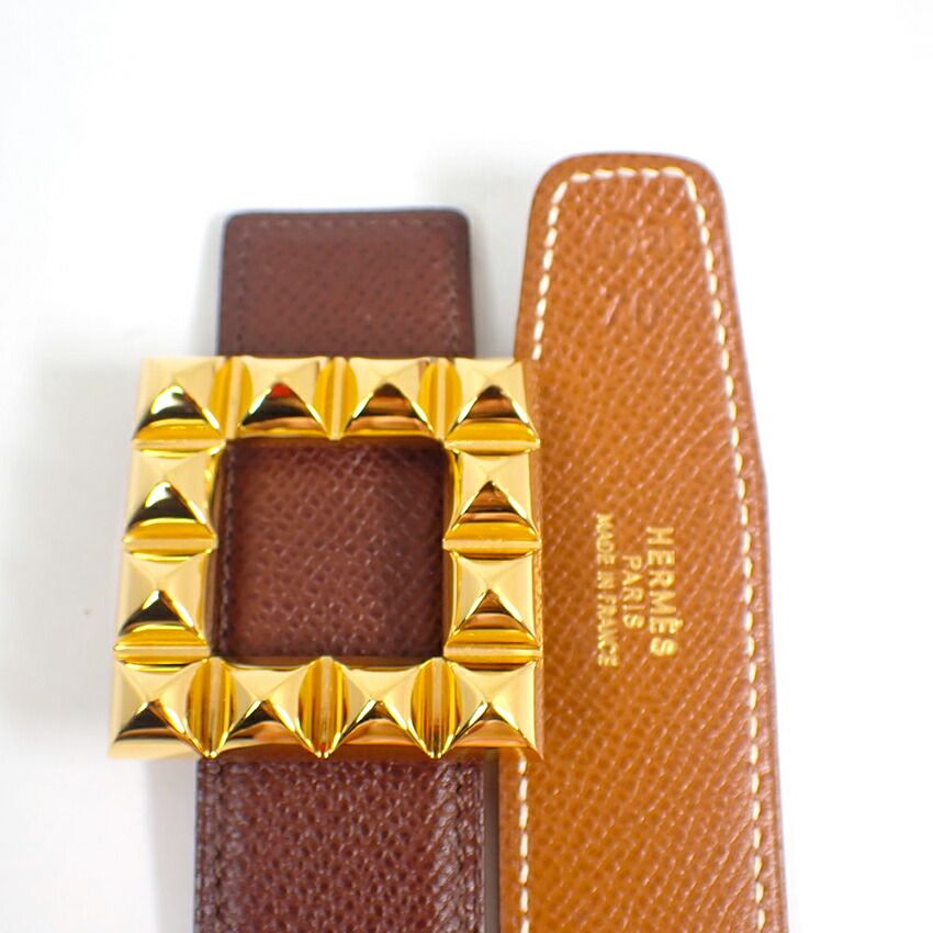 Hermes Belt Round Gold — view 2