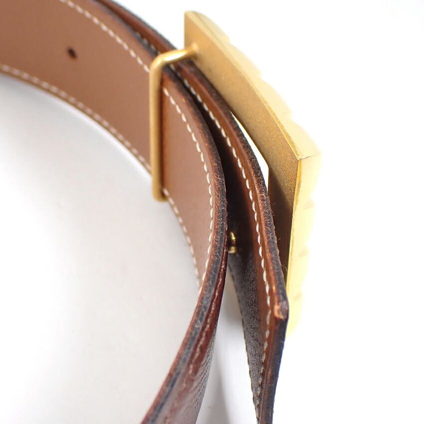 Hermes Belt Round Gold — view 3