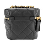 Chanel Shoulder Bag Quilted CC Logo 2-Way Crossbody Chain Square Vanity — view 2