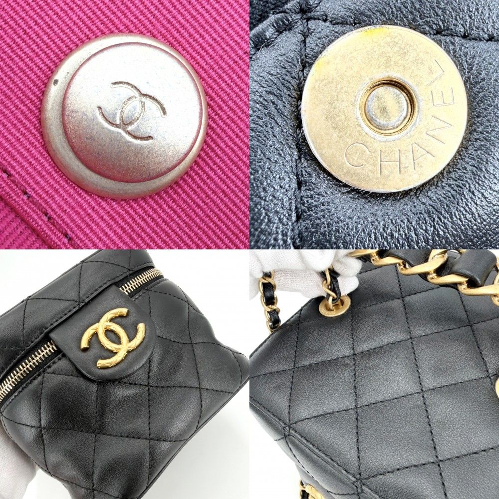 Chanel Shoulder Bag Quilted CC Logo 2-Way Crossbody Chain Square Vanity — view 7