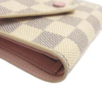 Louis Vuitton Damier Azur Portefeuille Victorine Trifold Wallet White — view 4