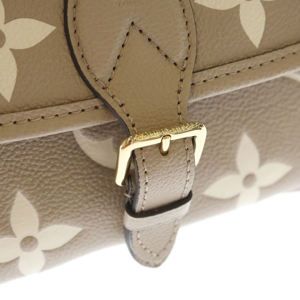 Louis Vuitton Monogram Empreinte Diane Leather 2-Way Shoulder Bag Beige — view 6