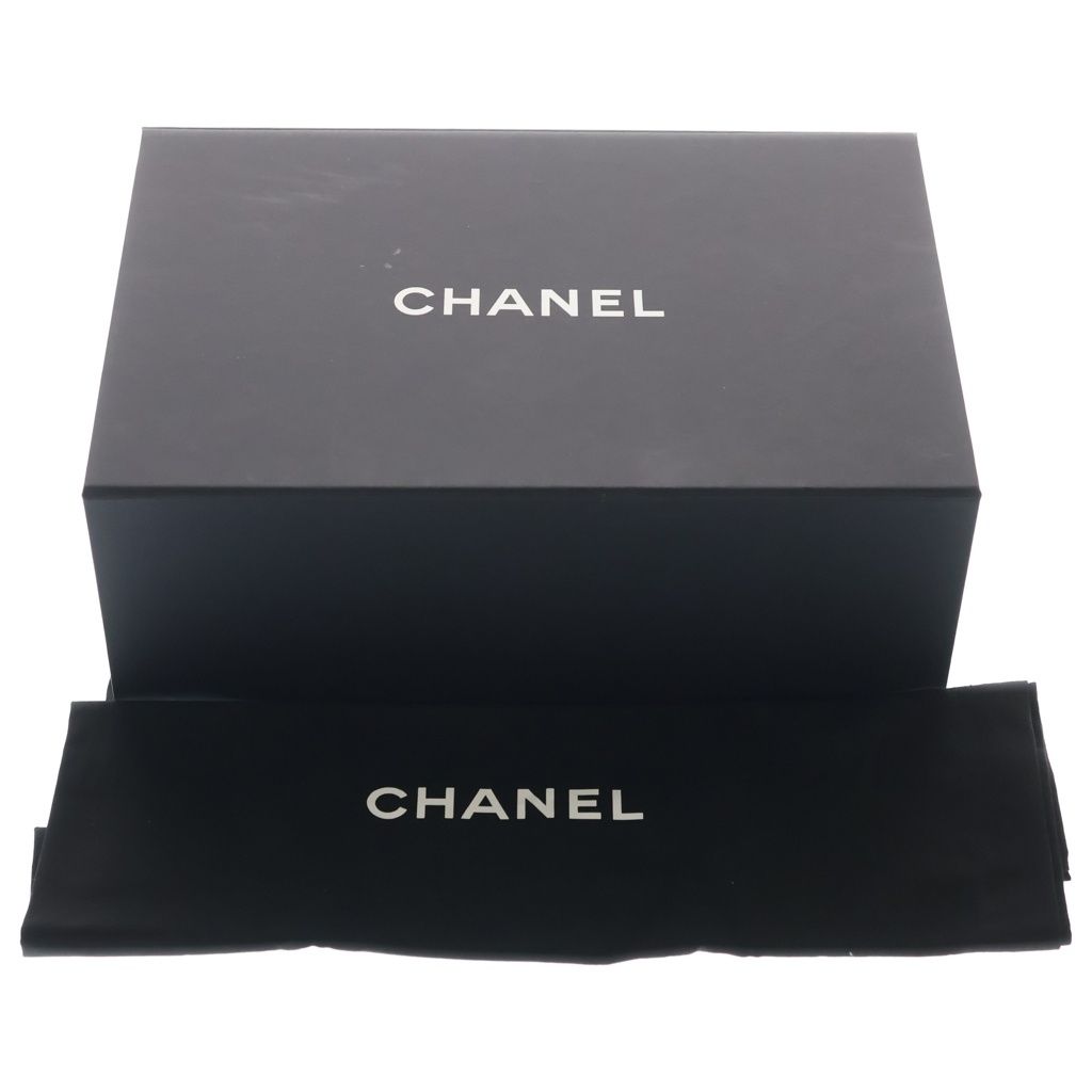 Chanel 22 Mini Shiny Calfskin Leather So Black Chain Shoulder Bag Plate — view 8