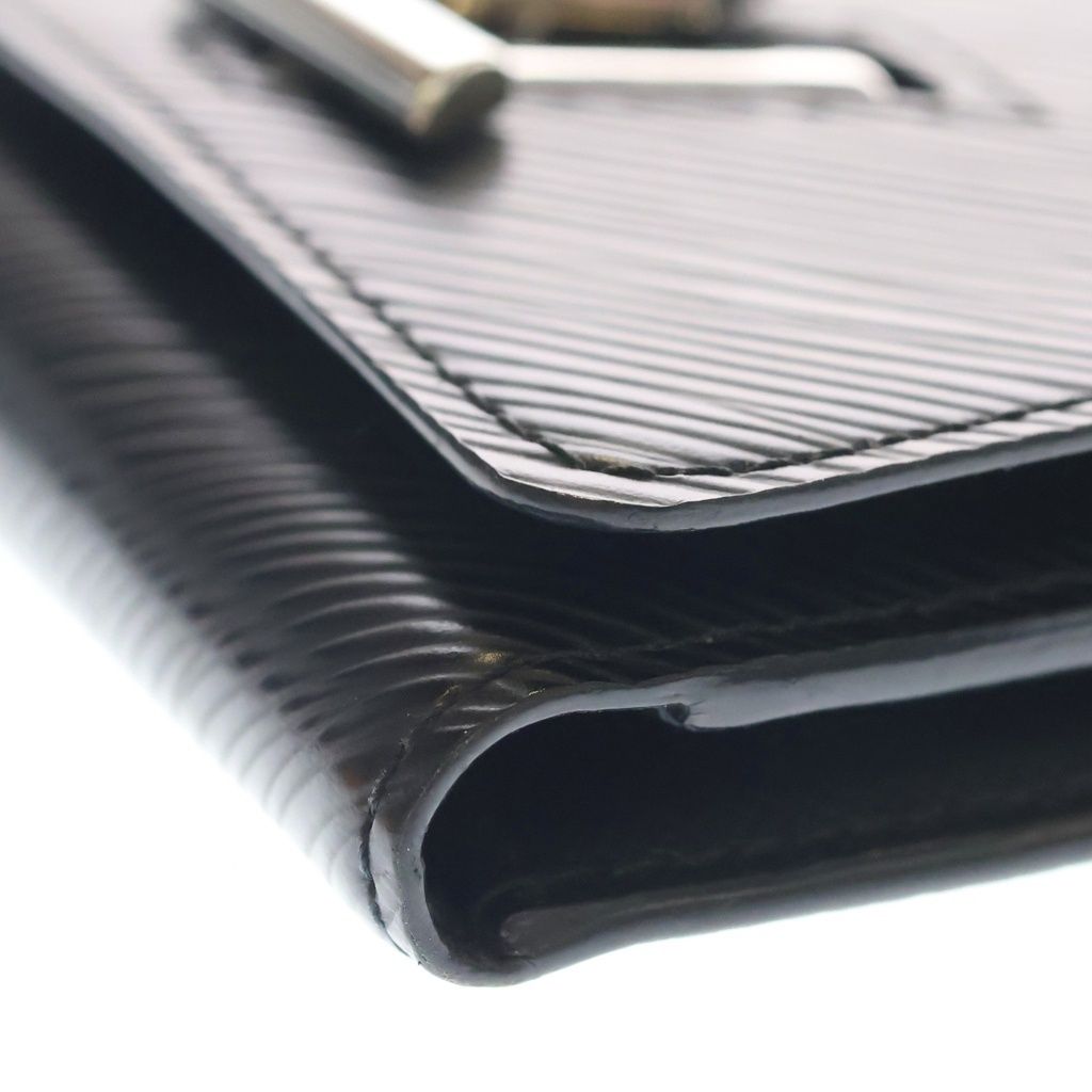 Louis Vuitton Epi Portefeuille Twist Compact Wallet Trifold Coin Case Black — view 5