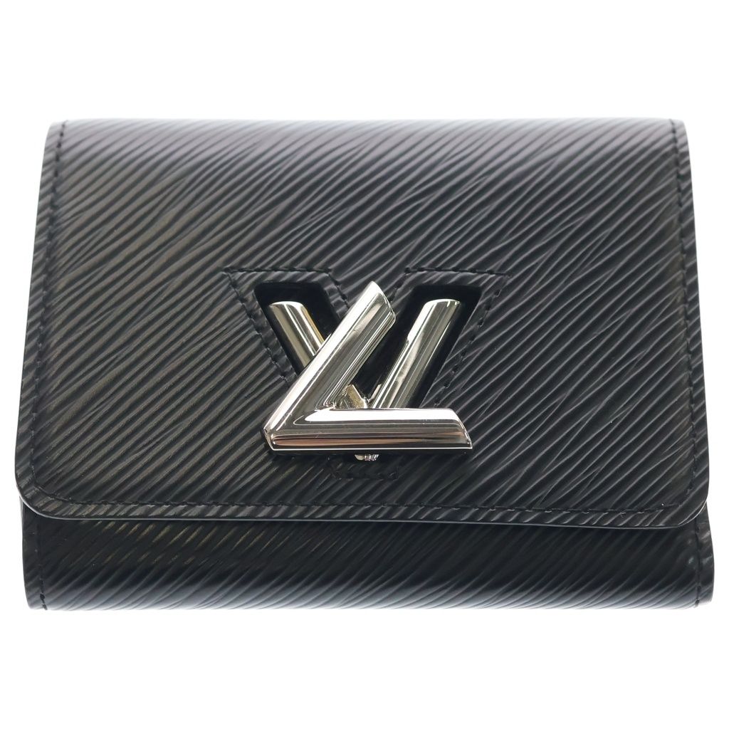 Louis Vuitton Epi Portefeuille Twist Compact Wallet Trifold Coin Case Black