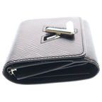 Louis Vuitton Epi Portefeuille Twist Compact Wallet Trifold Coin Case Black — view 3