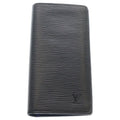 Louis Vuitton Epi Monogram Eclipse Portefeuille Brazza Wallet Card Case Black