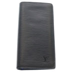 Louis Vuitton Epi Monogram Eclipse Portefeuille Brazza Wallet Card Case Black