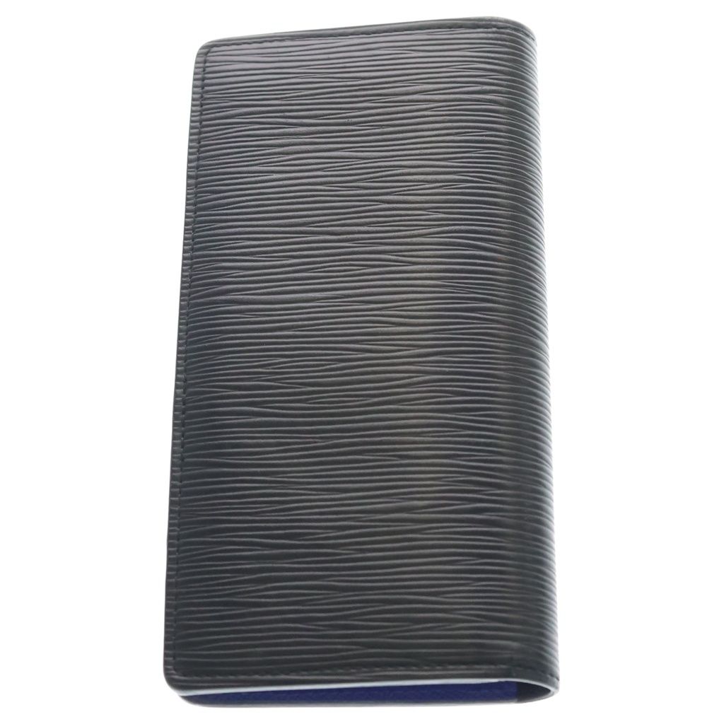 Louis Vuitton Epi Monogram Eclipse Portefeuille Brazza Wallet Card Case Black — view 2