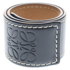 Loewe Small Slap Bracelet Small Anagram Logo Leather Black