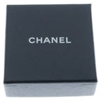 Chanel CC Logo Rhinestone Hoop Earrings Multicolor Silver Metal — view 6