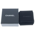 Chanel CC Logo Rhinestone Pearl Round Earrings Gold White — view 6