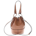 Loewe Balloon Small Leather Shoulder Bag Brown — view 2
