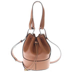 Loewe Balloon Small Leather Shoulder Bag Brown