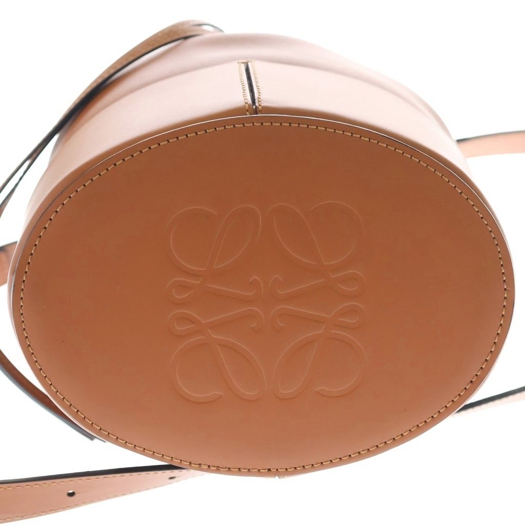 Loewe Balloon Small Leather Shoulder Bag Brown — view 4