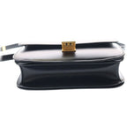 Celine Classic Box Shoulder Bag Black Leather Gold — view 4