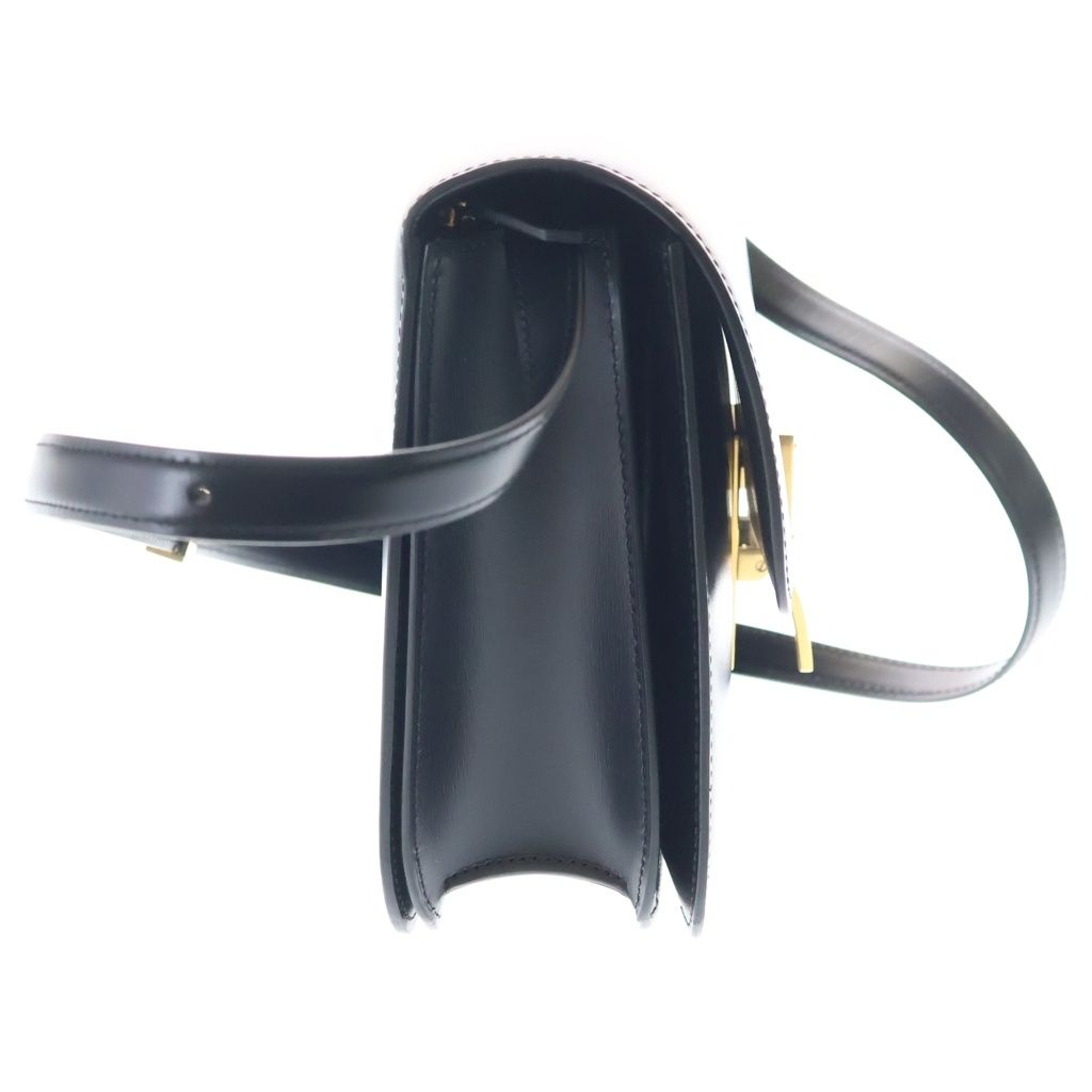 Celine Classic Box Shoulder Bag Black Leather Gold — view 3