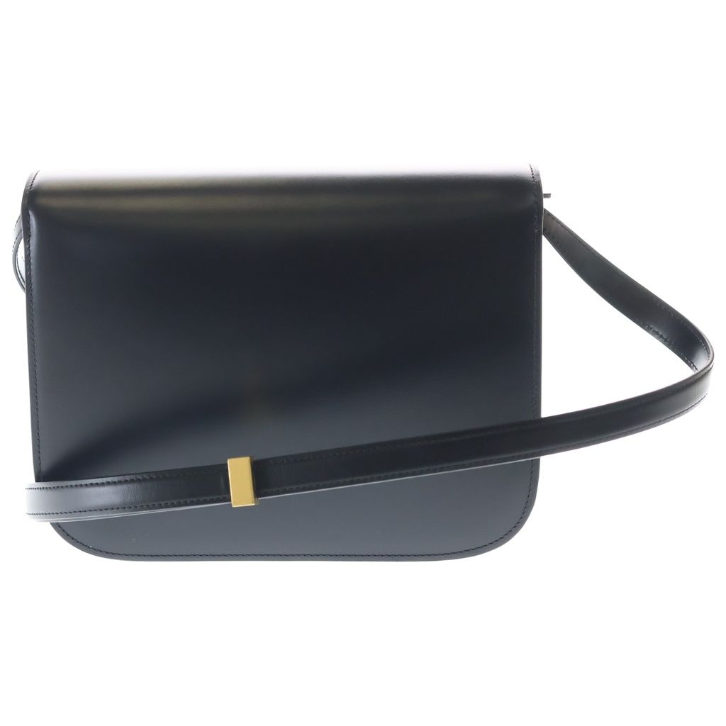 Celine Classic Box Shoulder Bag Black Leather Gold — view 2