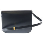 Celine Classic Box Shoulder Bag Black Leather Gold — view 2