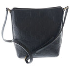 Gucci GG Emblem Nano Bucket Bag Black Leather — view 2