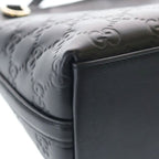 Gucci GG Emblem Nano Bucket Bag Black Leather — view 5