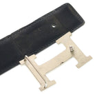 Hermes Constance Belt Reversible Leather Black Brown Silver — view 6