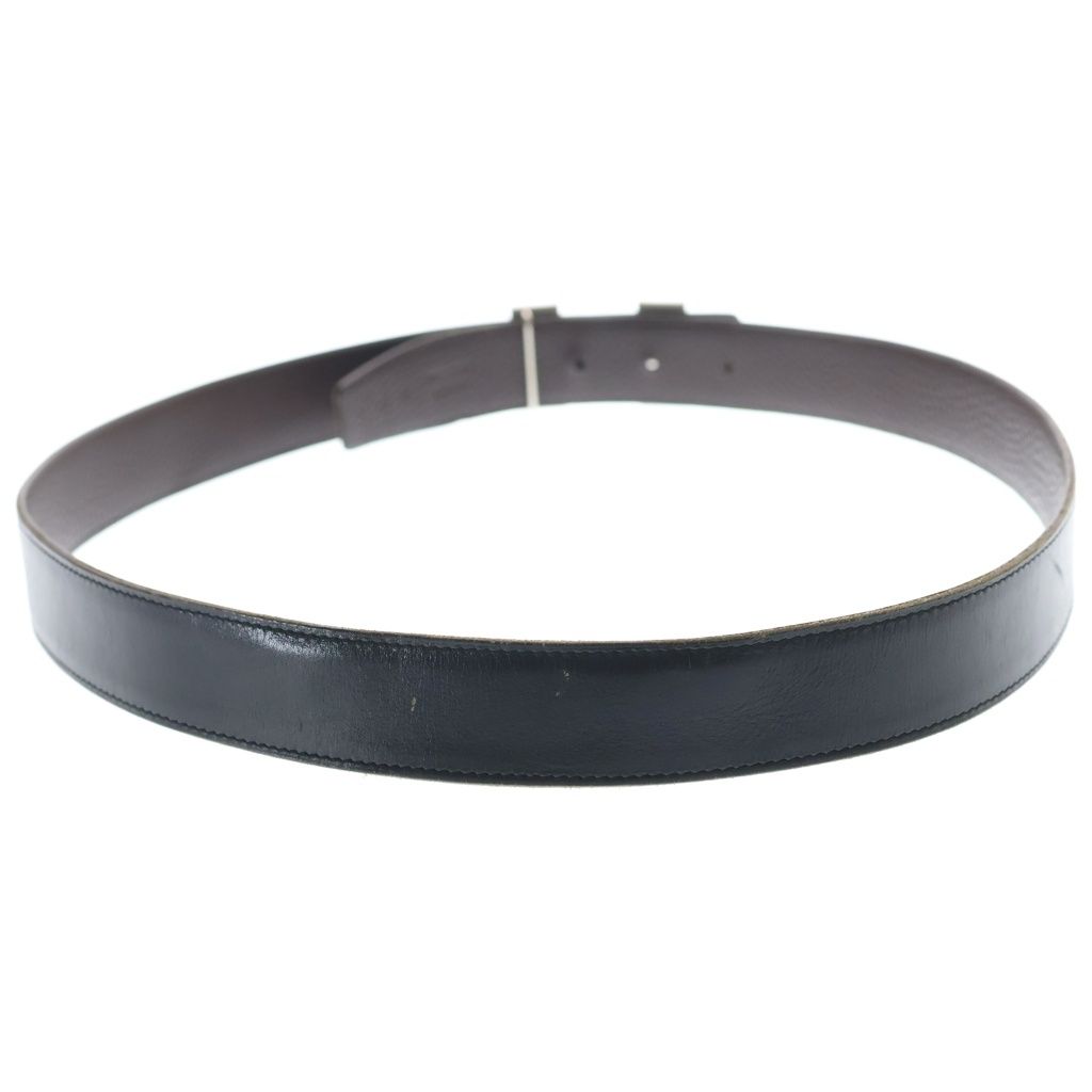 Hermes Constance Belt Reversible Leather Black Brown Silver — view 2