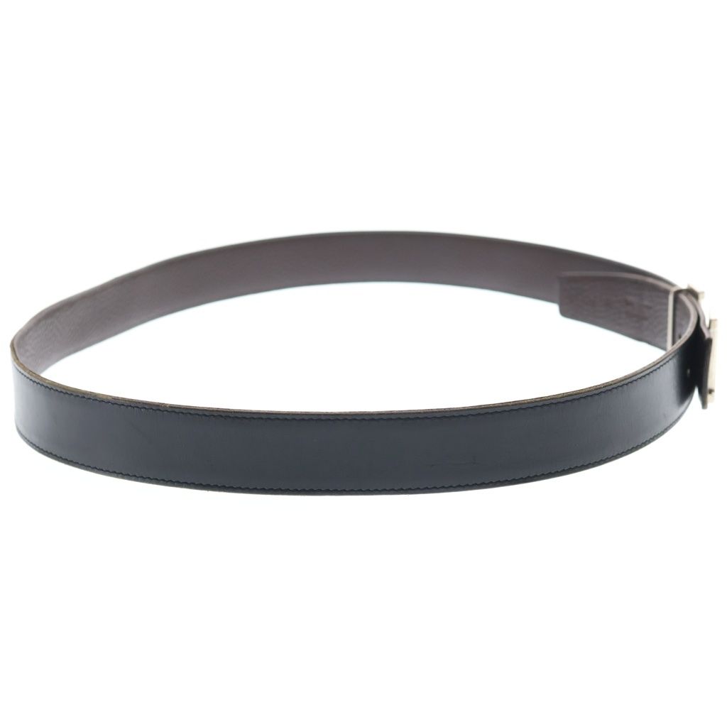 Hermes Constance Belt Reversible Leather Black Brown Silver — view 3