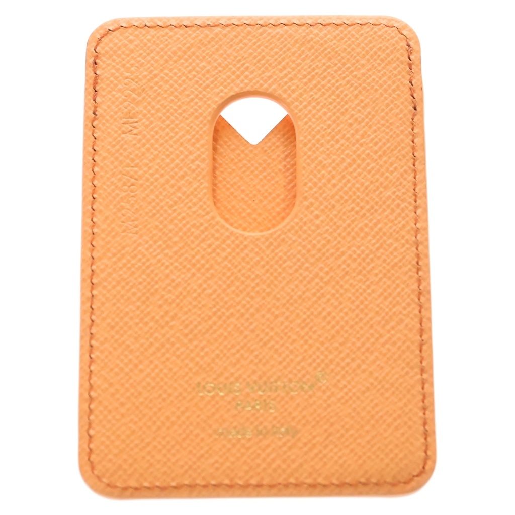 Louis Vuitton Monogram Card Holder Magnet Passcase Brown Orange — view 2