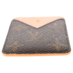 Louis Vuitton Monogram Card Holder Magnet Passcase Brown Orange — view 4