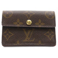Louis Vuitton Monogram Porte-Monnaie Accordion Coin Case Wallet Brown