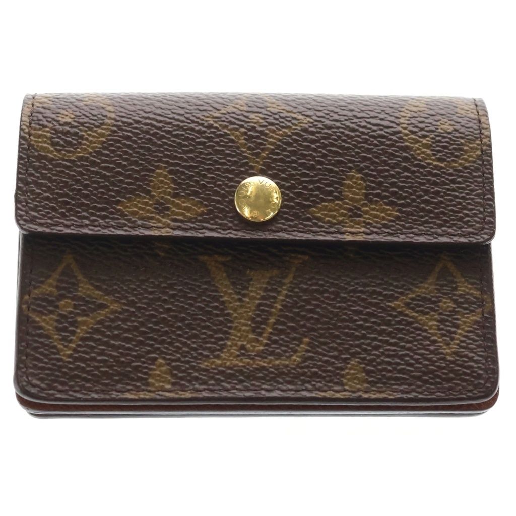 Louis Vuitton Monogram Porte-Monnaie Accordion Coin Case Wallet Brown