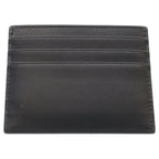 Prada Saffiano Triangle Logo Card Case Business Holder Black Leather — view 2