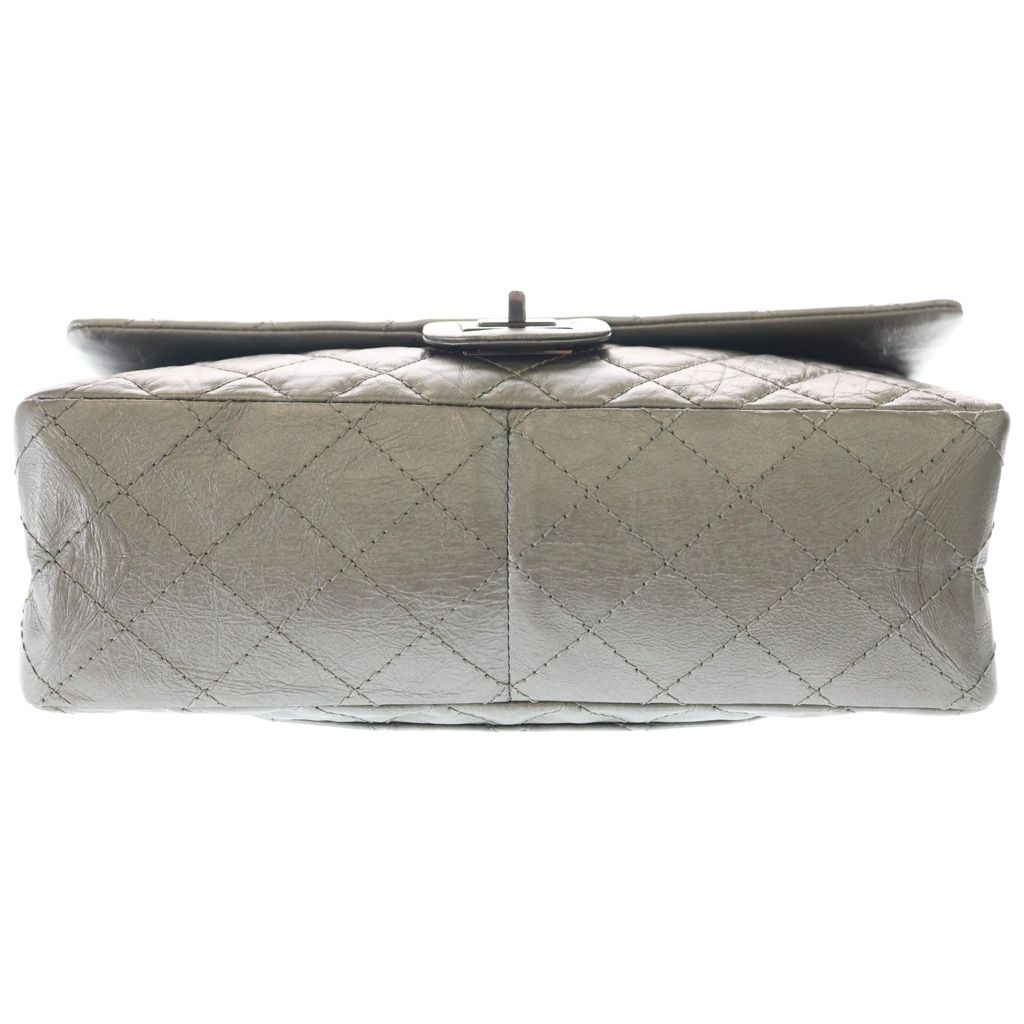 Chanel 2.55 Metallic Cles the Double Flap Chain Shoulder Bag Silver — view 4