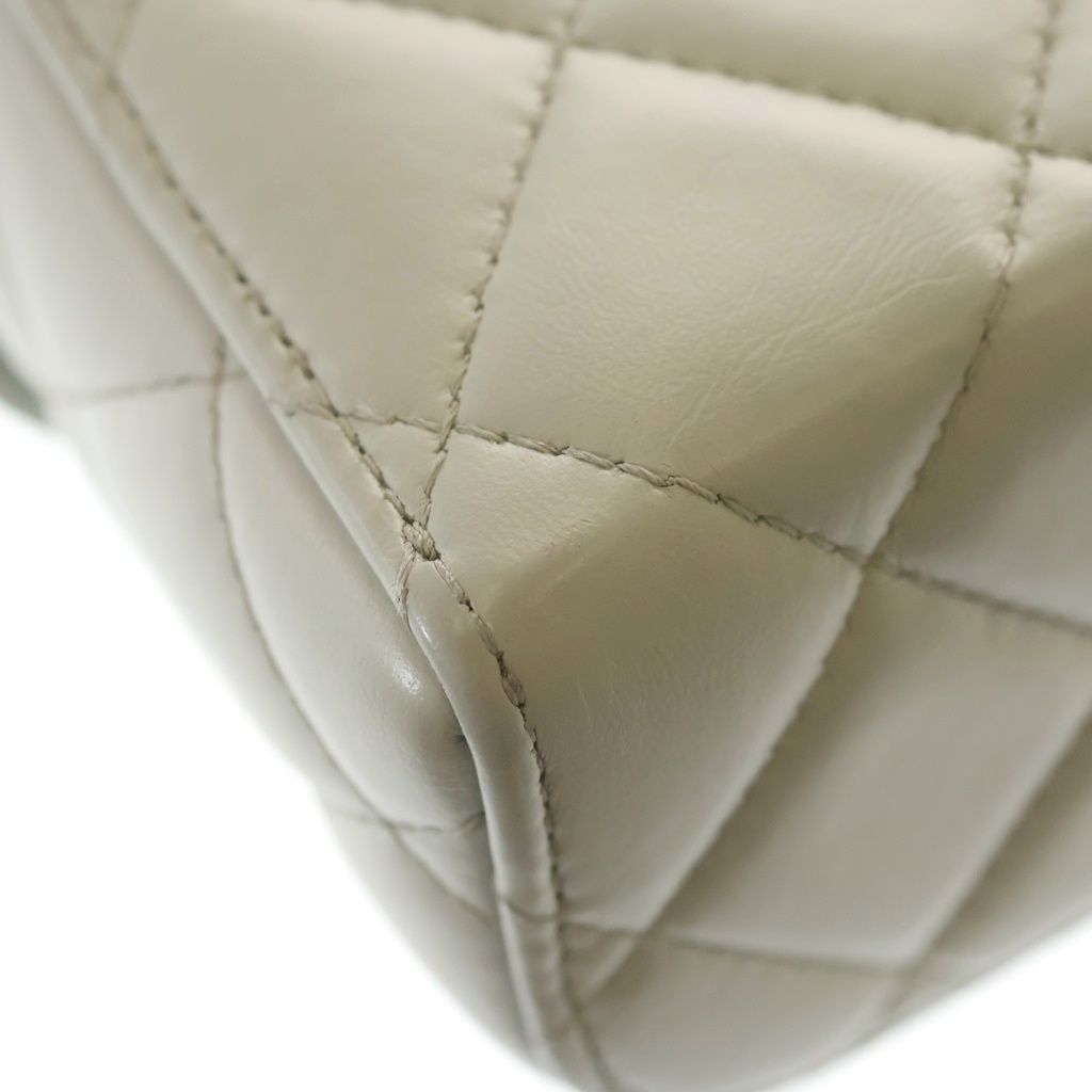 Chanel Vanity Top Handle Lambskin Leather 2-Way Hand Chain Shoulder Bag Gold — view 6