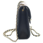 Chanel Quilted Flap Phone Case Lambskin Leather Chain Shoulder Bag Pouch Gold — view 3