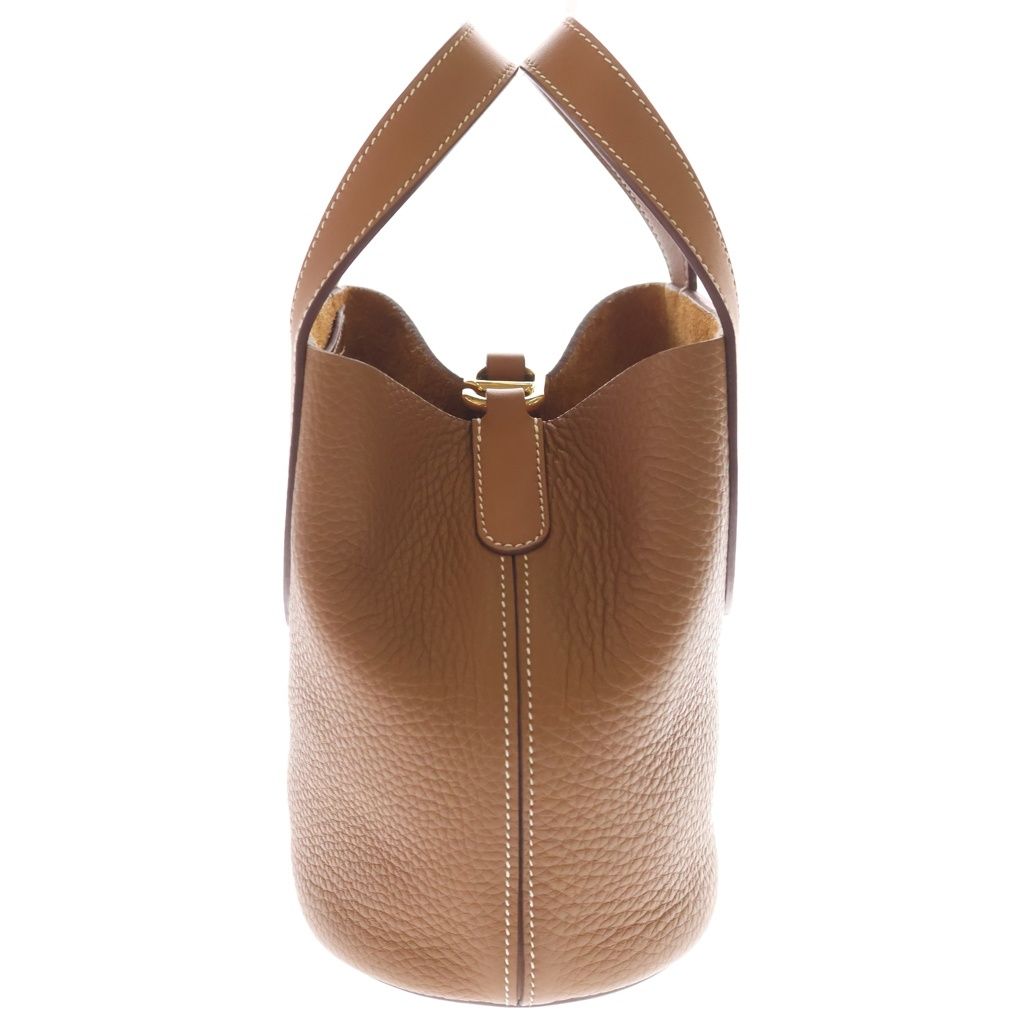 Hermes in the Loop 18 Gold Taurillon Handbag Brown — view 3
