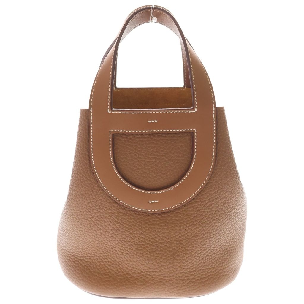 Hermes in the Loop 18 Gold Taurillon Handbag Brown — view 2